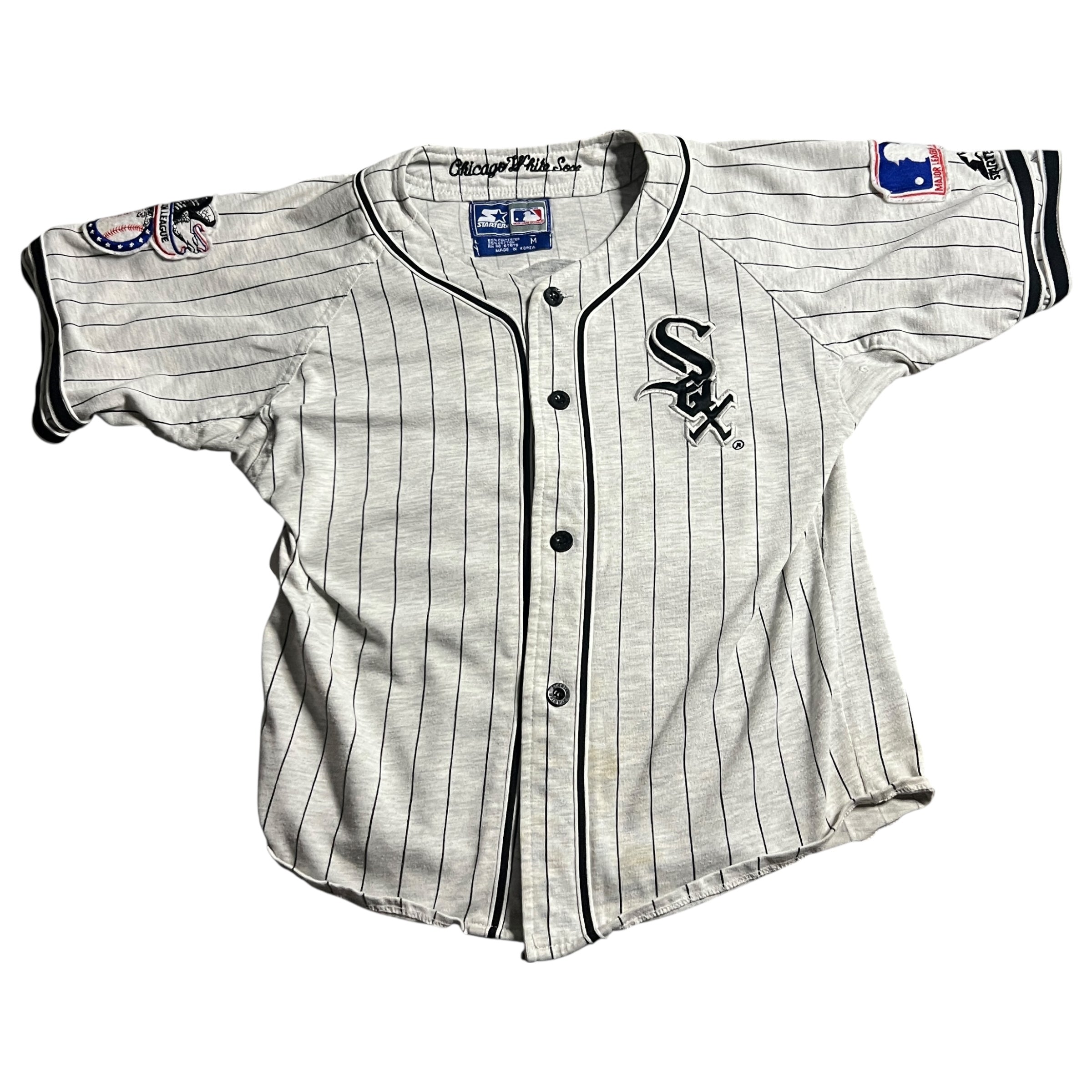 ウェア 90s vintage white Sox size:XL Vintage 90s Starter Chicago White Sox Jersey Pinstripe