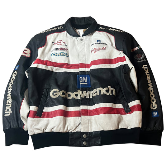 (Mens Large) Dale Earnhardt NASCAR Leather Jacket