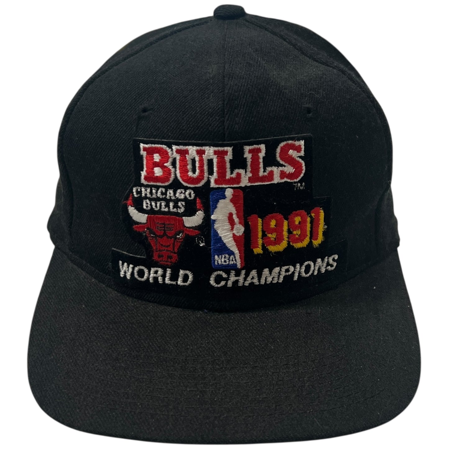 1991 Chicago Bulls Hat Sports Specialties Black