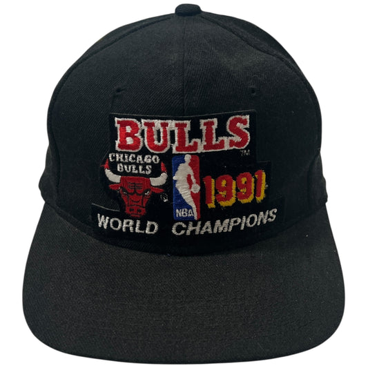 1991 Chicago Bulls Hat Sports Specialties Black