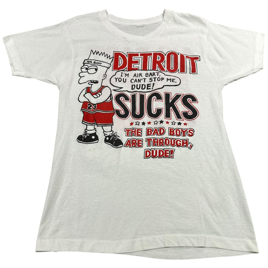 Vintage 90s Air Bart Chicago Bulls Shirt Mens Small