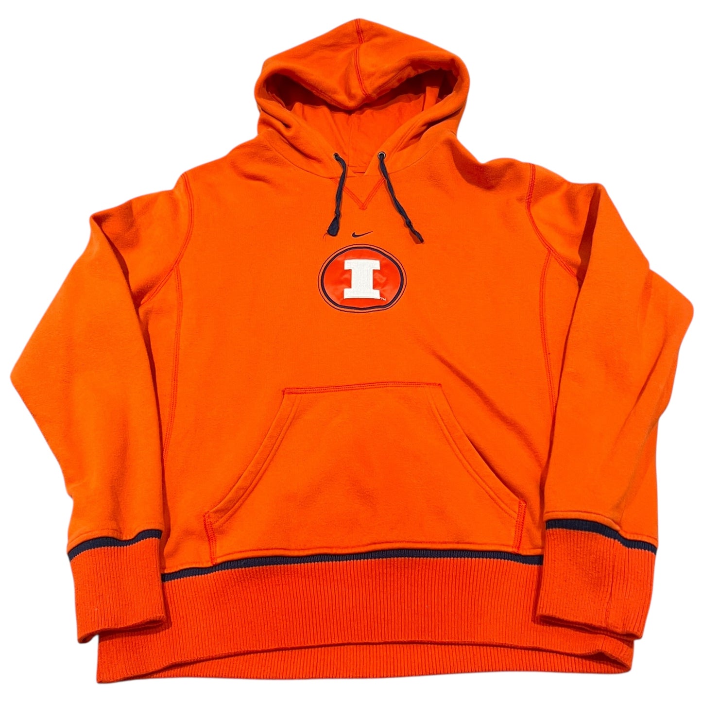 (Womans Large) University of Illinois Hoodie Center Swoosh
