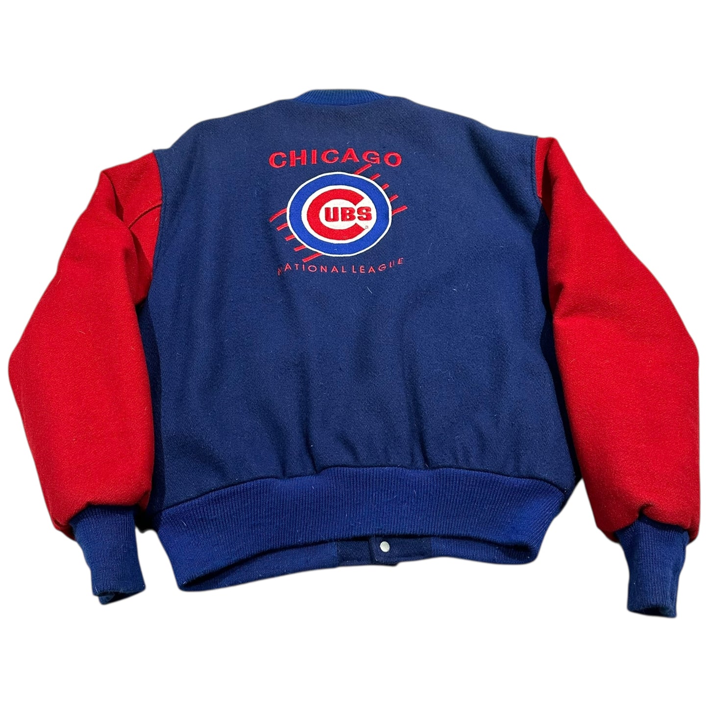 Vintage 90's Chicago Cubs Wool Jacket Mens Large