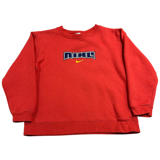 Vintage Nike Pullover Sweater Kids Large 7 Center Swoosh