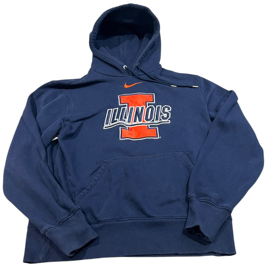 University of Illinois Hoodie Womans Medium Center Swoosh Nike