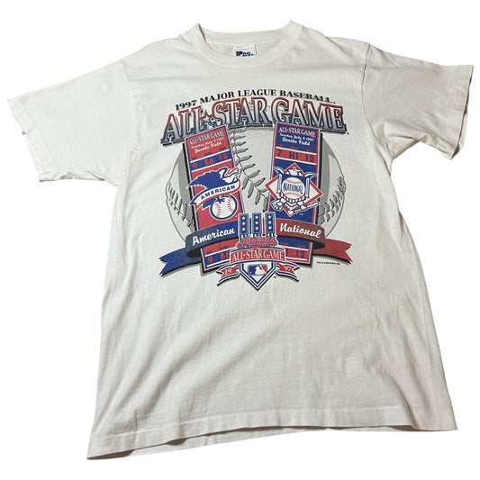 (Mens Medium) 1997 MLB All Star Game Shirt Cleveland Indians
