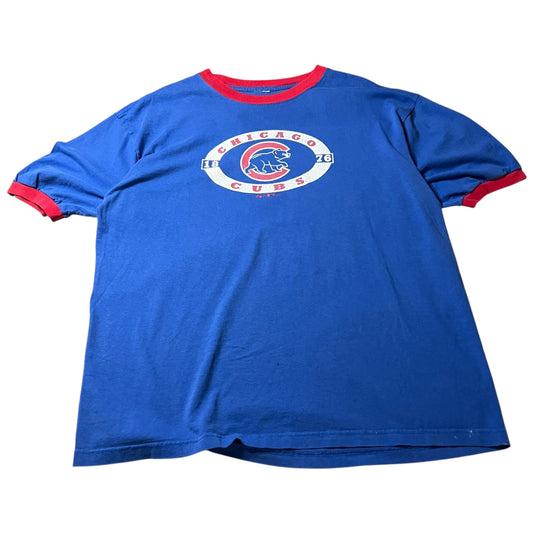 (Mens Large) Chicago Cubs Ringer Shirt