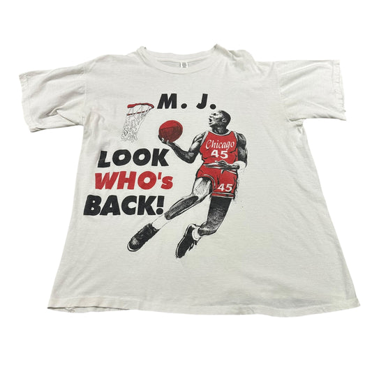 Vintage 90s M.J Look Who's Back Shirt Mens Medium