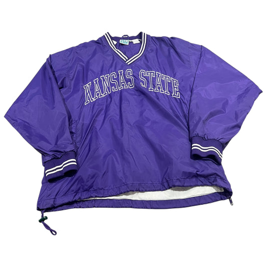 Vintage Kansas State Jacket Mens Large Windbreaker