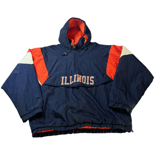 (Mens XL) University of Illinois Chief Starter Jacket