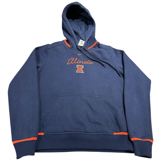 Vintage University Of Illinois Hoodie Youth Medium