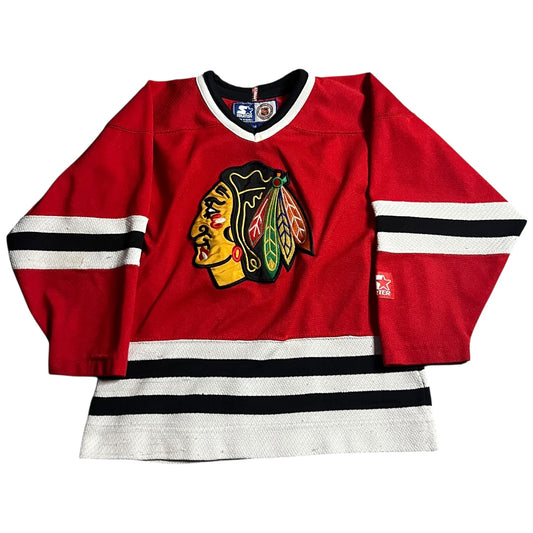 (Kids Medium) Chicago Blackhawks Jersey Blank