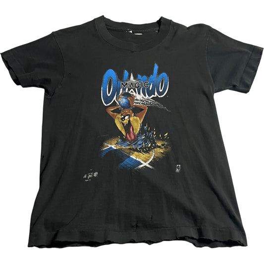 (Kids Small) 90s Orlando Magic Taz Shirt Distressed