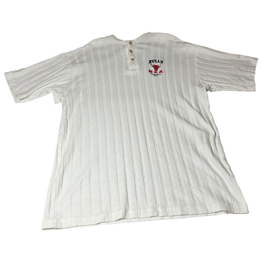 (Mens Large) 90s Chicago Bulls Henley Shirt