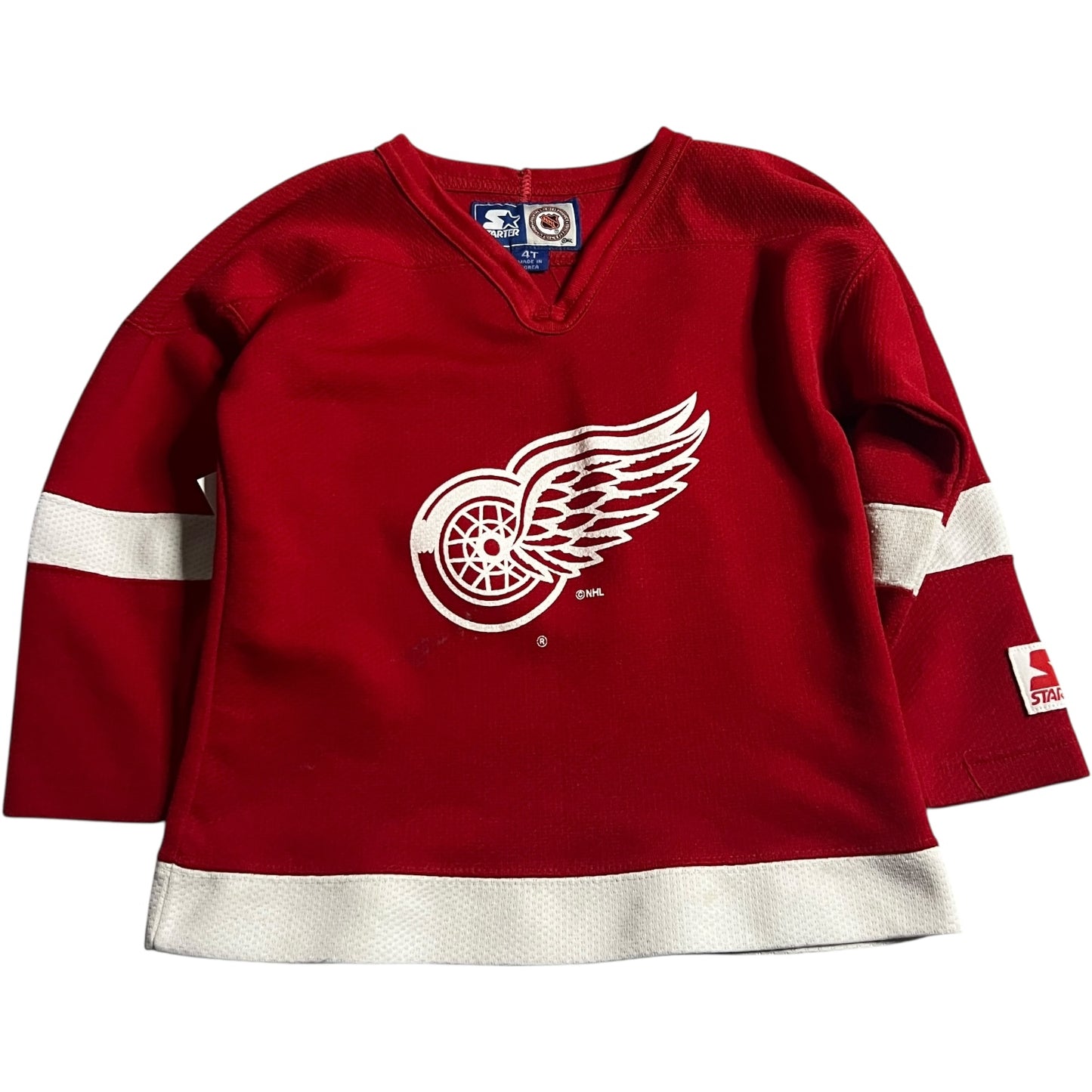 (Kids 4T) 90s Detroit Red Wings Jersey Blank