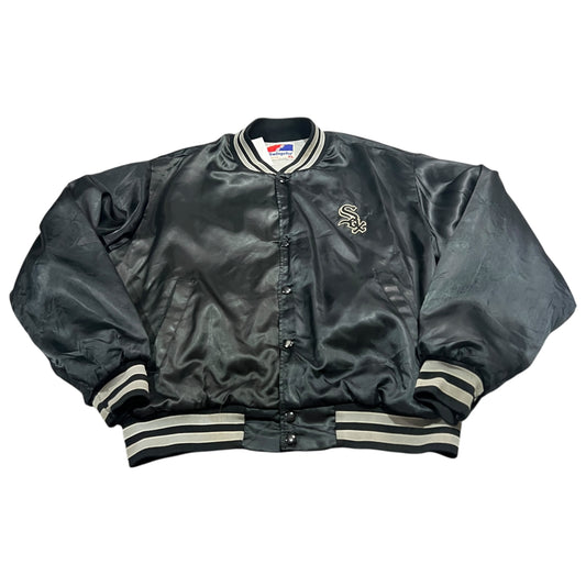 Vintage Chicago White Sox Satin Jacket Mens XL