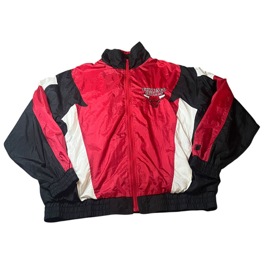 (Mens XL Tall) 90s Chicago Bulls Windbreaker Jacket