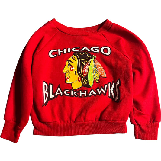 (Kids 4T) 90s Chicago Blackhawks Sweater