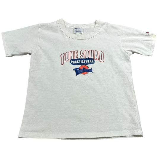 Vintage 1996 Tune Squad Practice Wear Space Jam Shirt Youth Large White