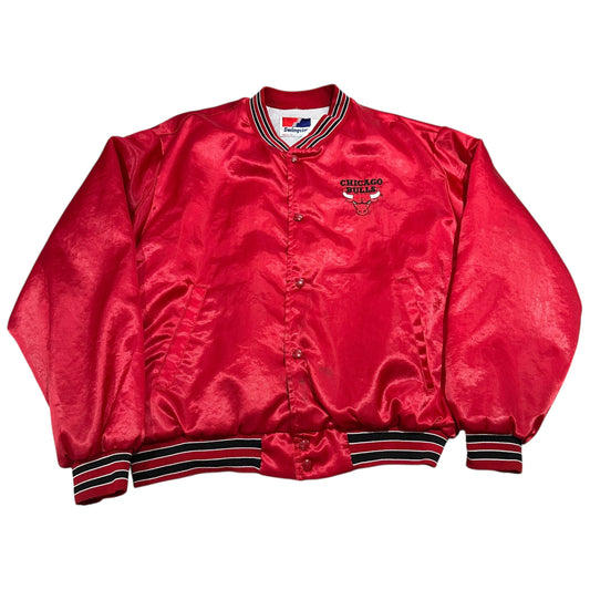 Vintage Chicago Bulls Satin Jacket Mens XL