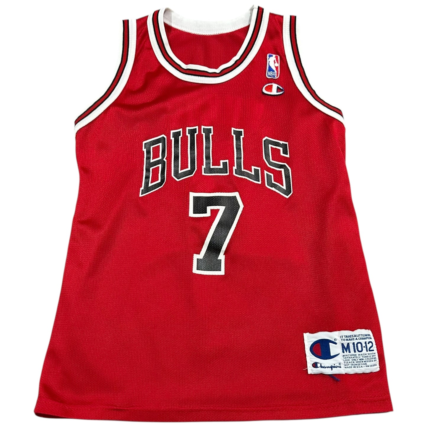 Vintage Tony Kukoc Jersey Kids Medium Chicago Bulls Champion