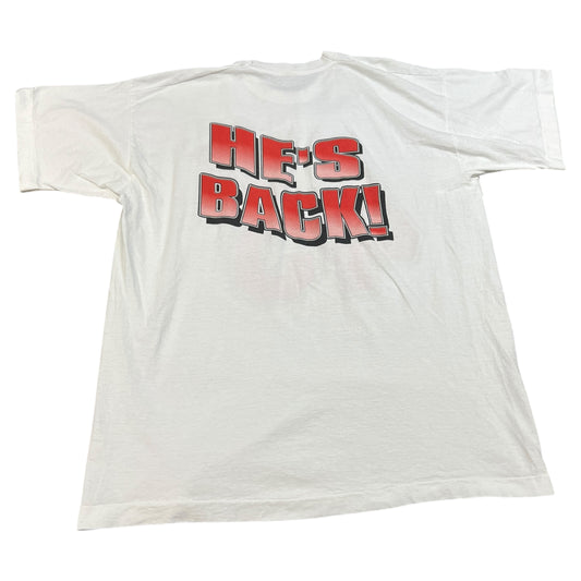 Vintage Michael Jordan He's Back Tshirt Mens L