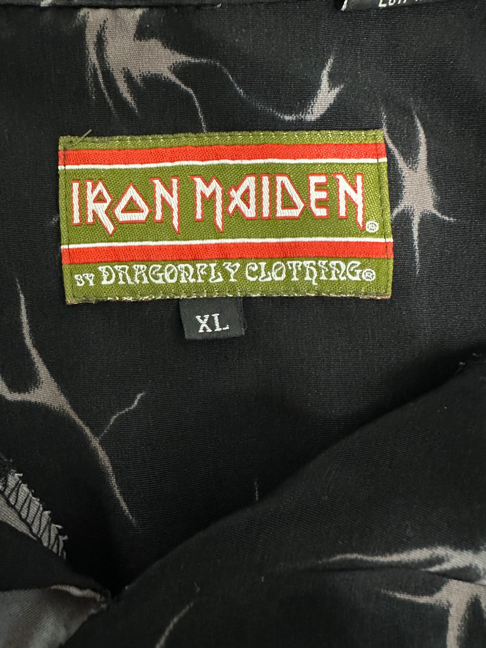 (Mens XL) 90s Iron Maiden Button-Up Shirt|2176