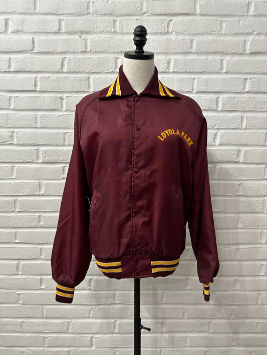(Mens S) Vintage 80s Art-Flo Loyola Park Chicago Jacket|901