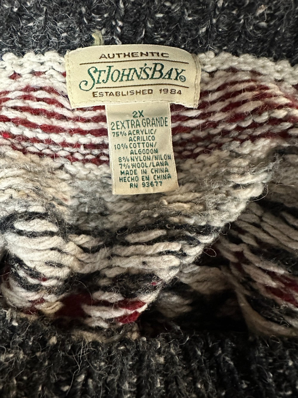 (Mens 2X) Vintage St.John bays Knitted Sweater|1779