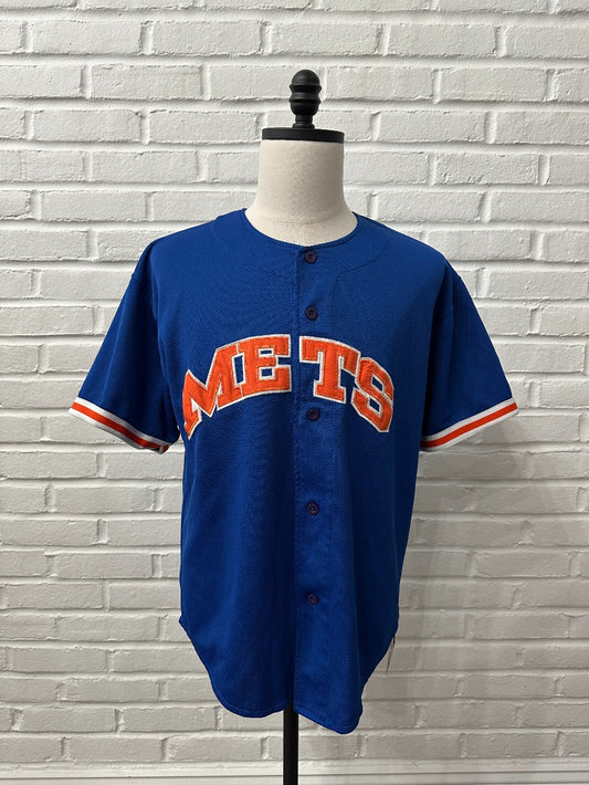 (Mens L) 90s Starter New York Mets 'Lance Johnson' Jersey|1079