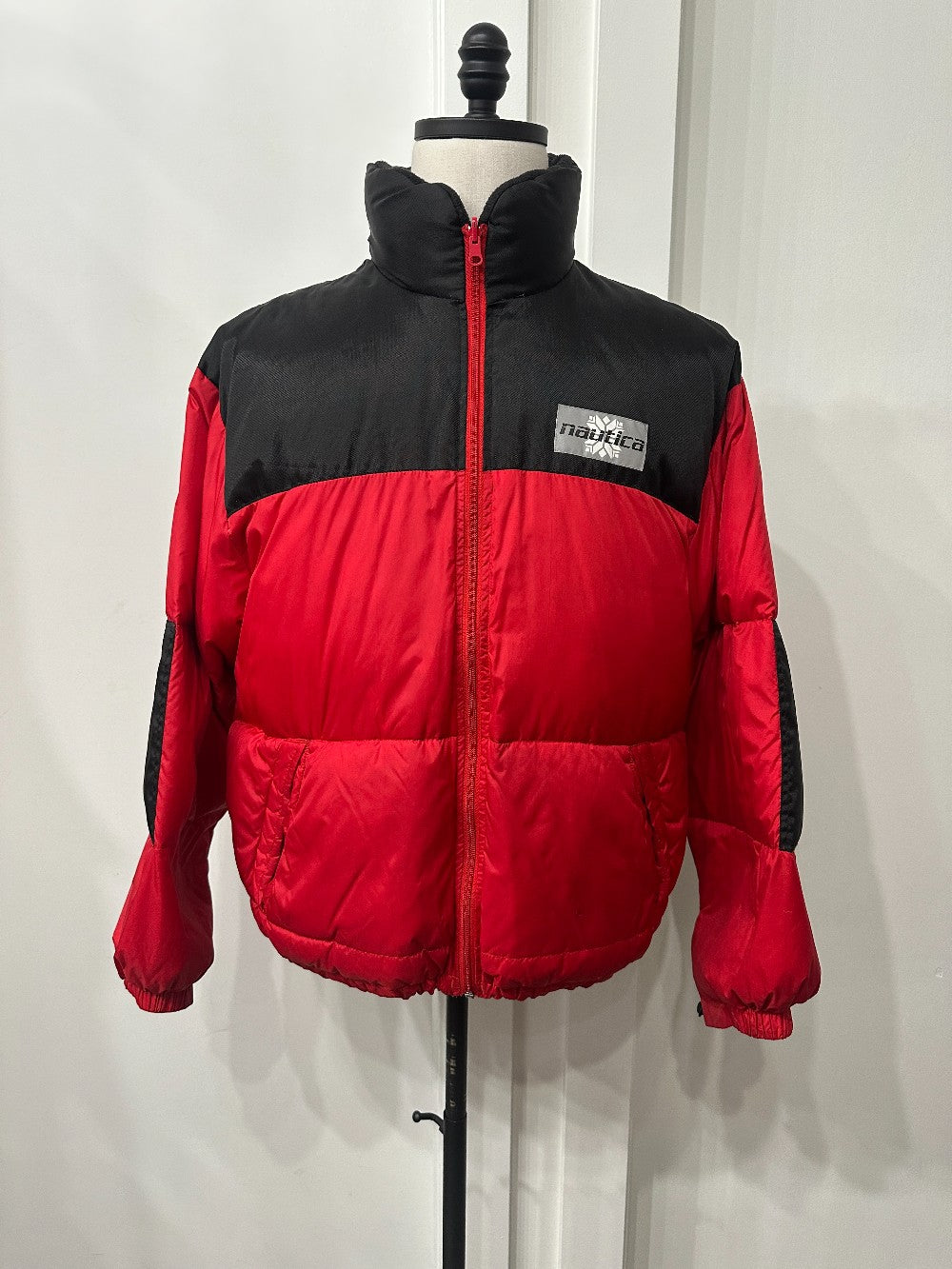 (Mens Medium) Nautica Sport Red Puffer Jacket|3022