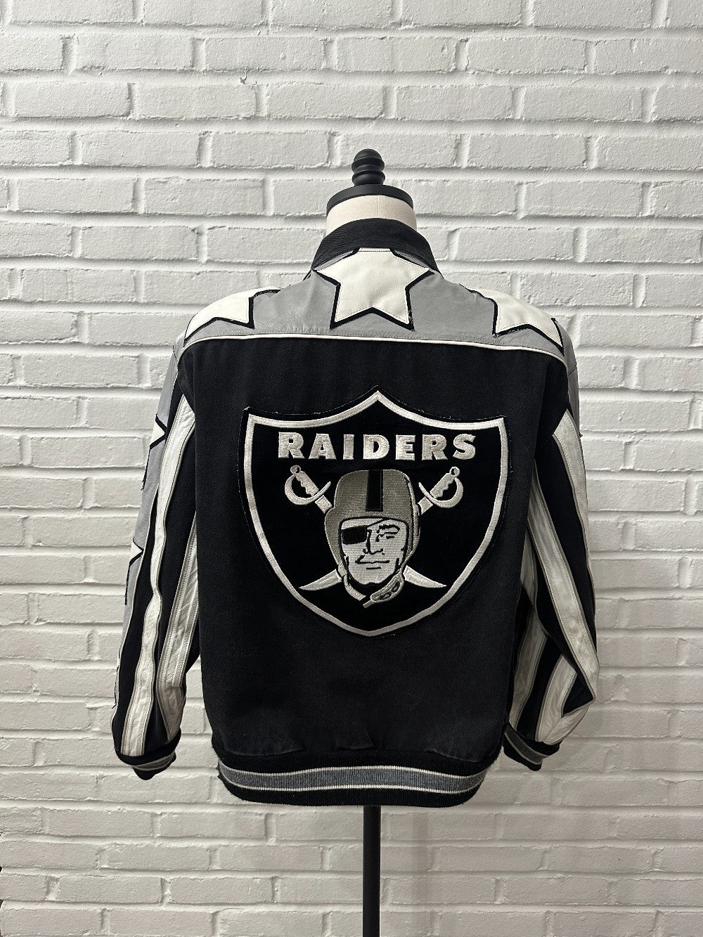 (Mens M) 90s Jeff Hamilton Oakland Raiders Jacket|1022