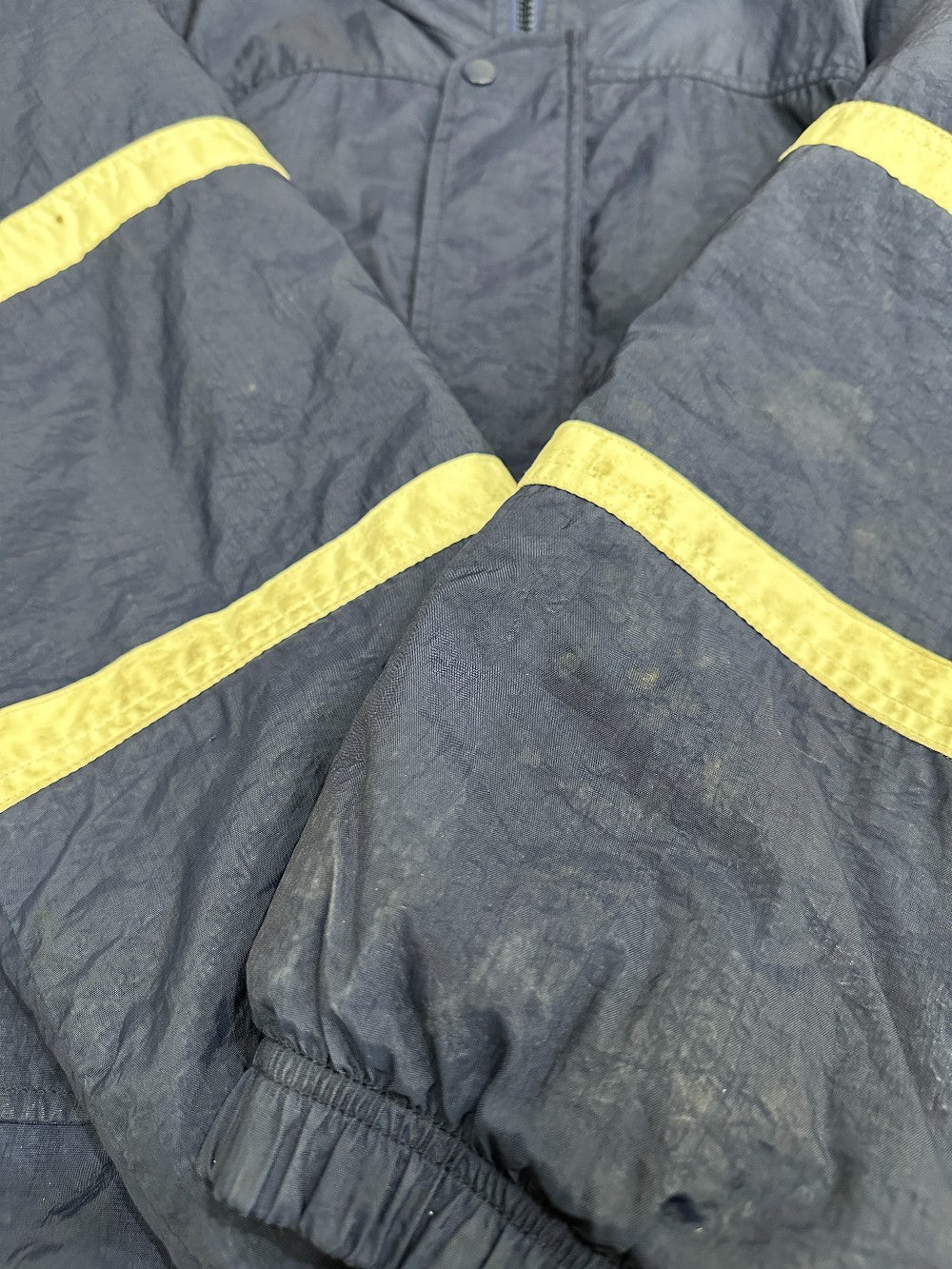 (Mens L) Vintage 90s Blue Nike Puffer Jacket|872