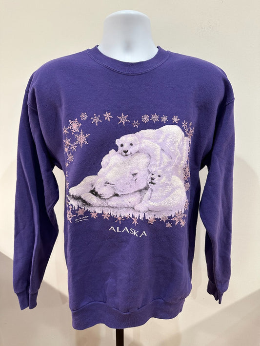 (Mens Medium) 2000s Alaska Nature Crewneck|750