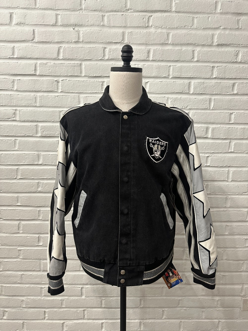 (Mens M) 90s Jeff Hamilton Oakland Raiders Jacket|1021
