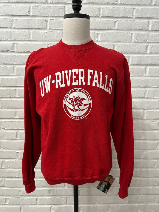 (Mens ?) 90s University of Wisconsin River Falls Crewneck|1064