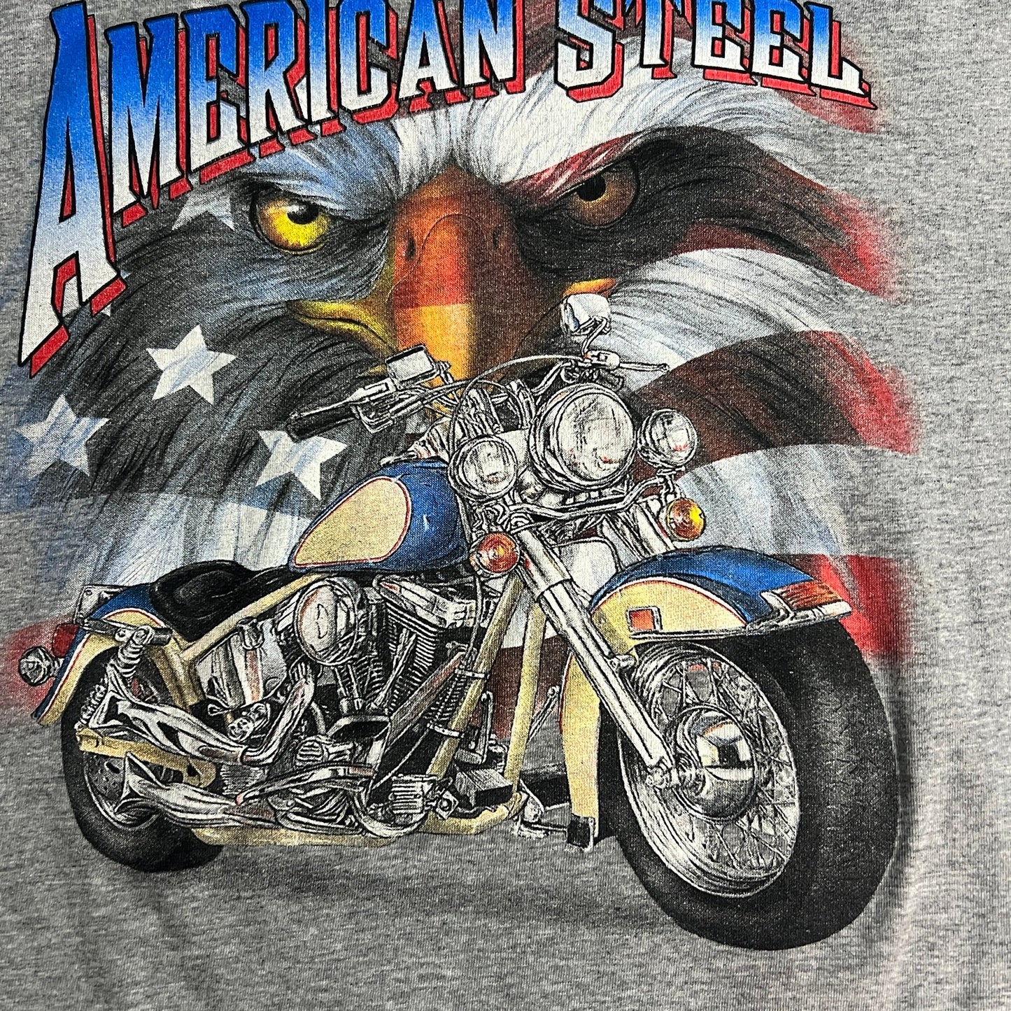 STURGIS Motorcycle Shirt Mens Medium South Dakota Gray Short Sleeve Eagle USA