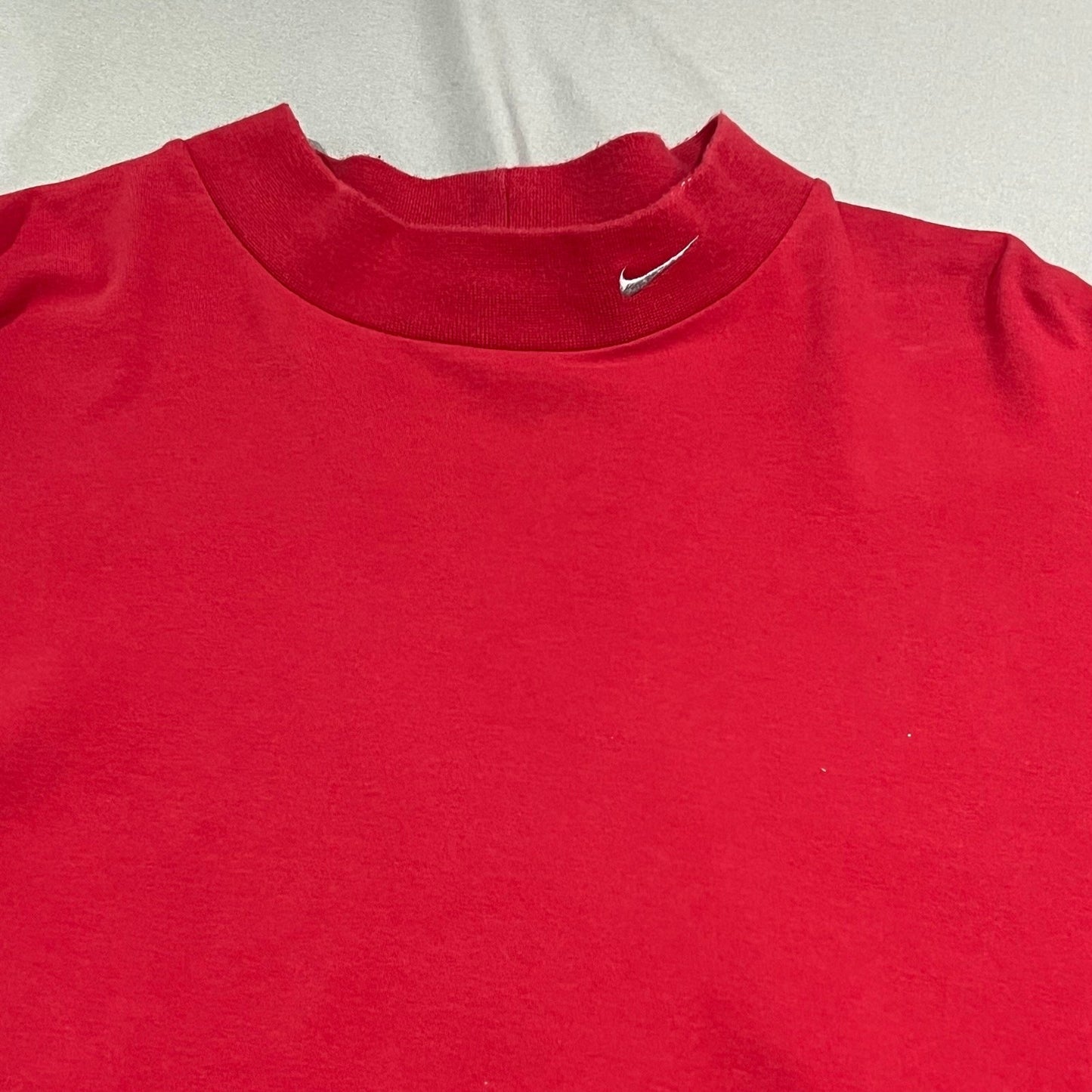 Vintage 2000's Nike Turtle Neck Shirt Mens XL Red Swoosh Long Sleeve