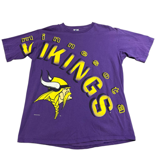 Vintage 1993 Minesotta Vikings STARTER Shirt Mens large NFL Short Sleeve