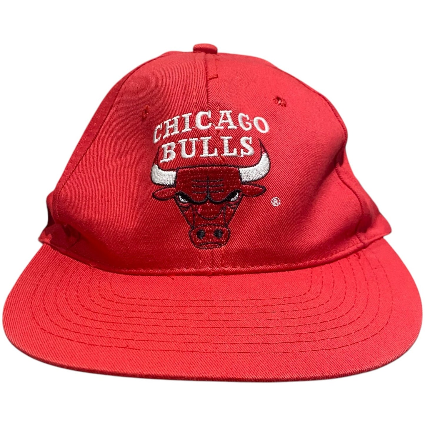 NWT Vintage Chicago Bulls Snapback Hat Drew Pearson Red NBA Adult Cap