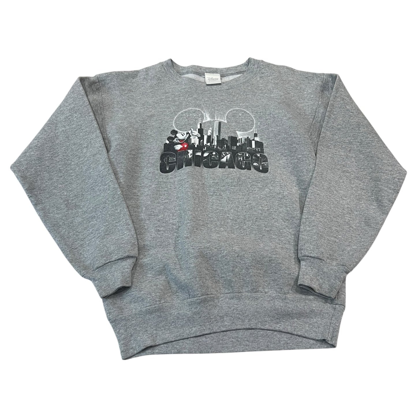 Mickey Mouse Sweater Kids Youth Medium 7/8 Disney Gray Chicago