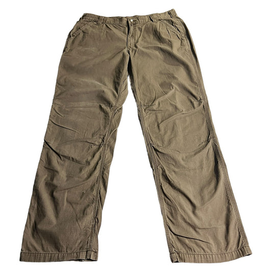 Carhartt Pants Mens 38x36 100274 908 Relaxed Fit Khaki Workwear Brown