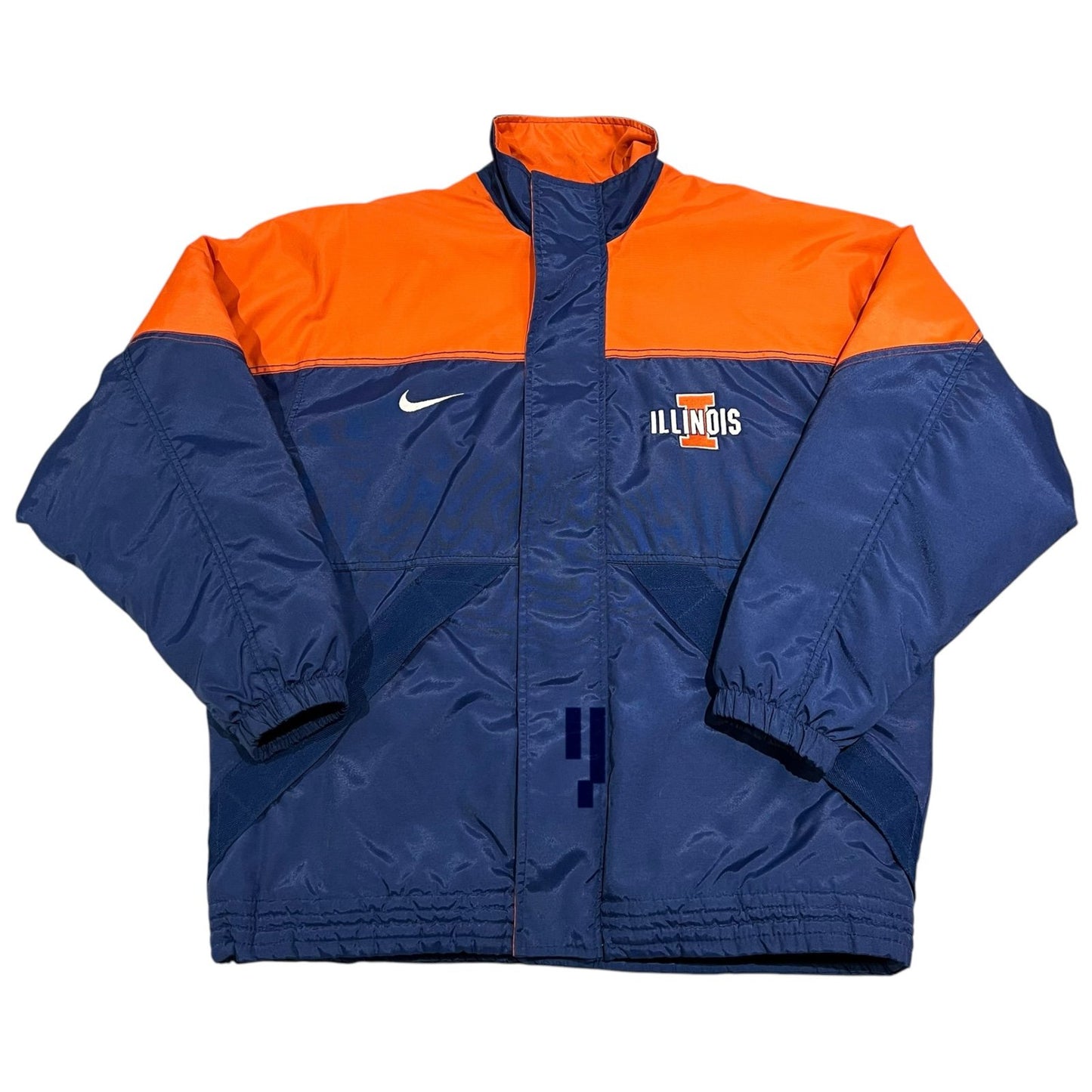 Vintage Nike University Of Illinois Full Zip Jacket Mens Large Blue 2000's