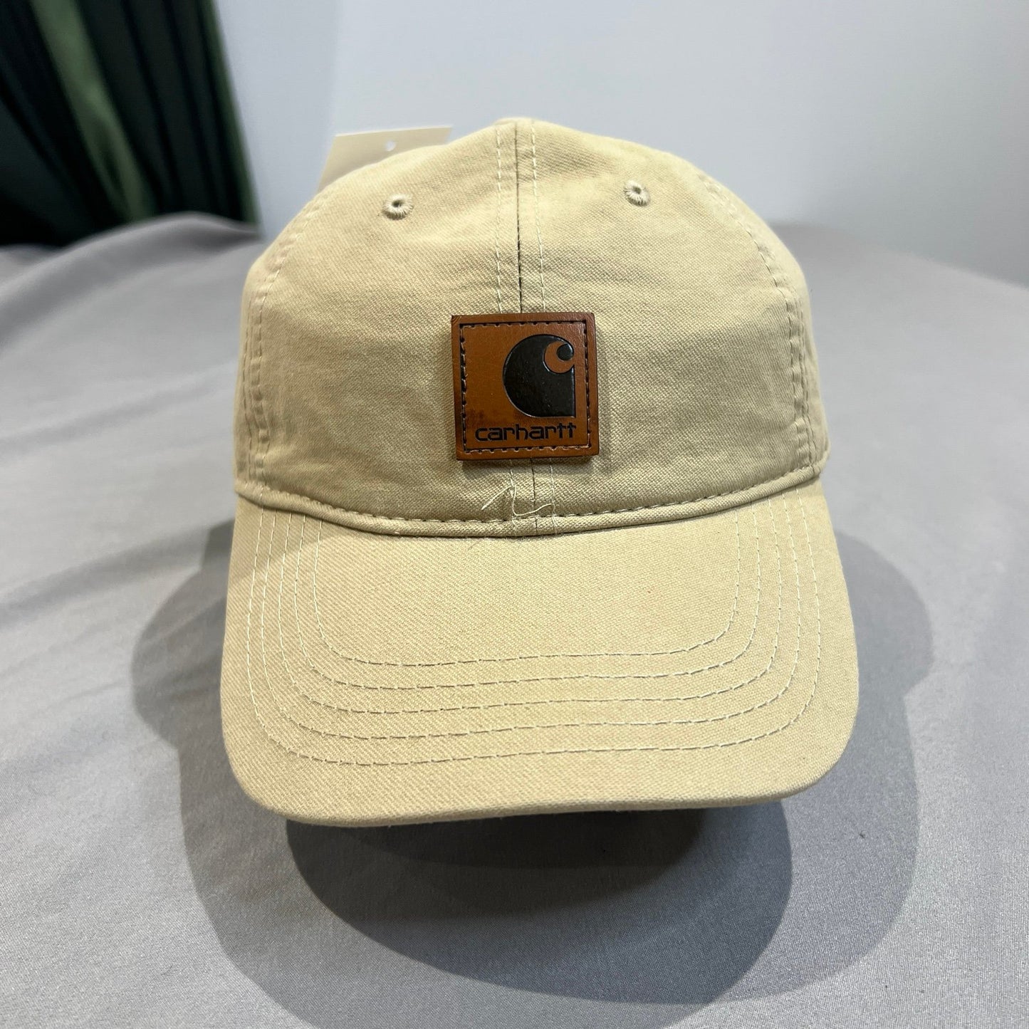 Carhartt Mens Canvas Cotton Hat Strapback Tan Beige