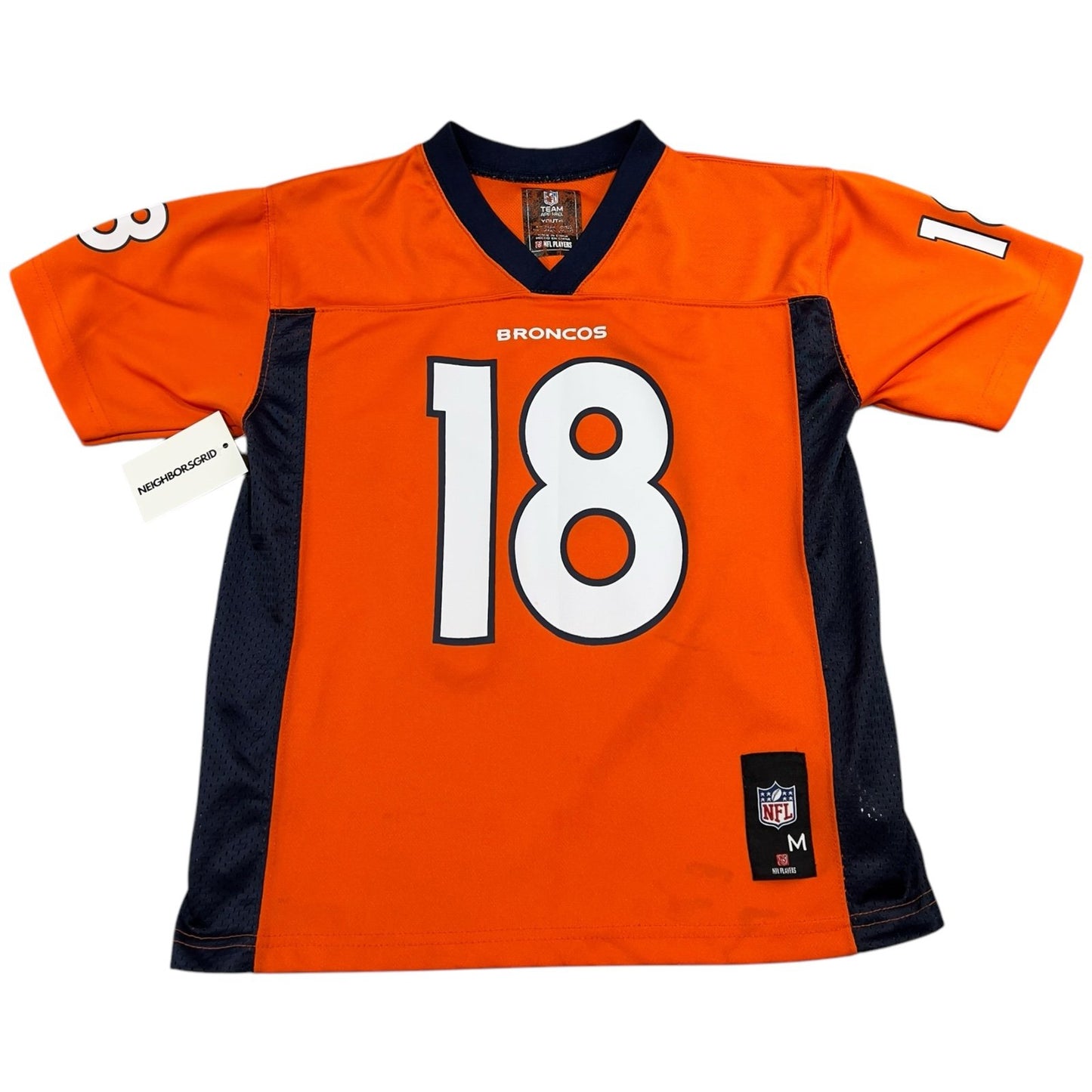 Payton Manning Denver Broncos NFL Jersey Kids Youth Medium #18 Orange