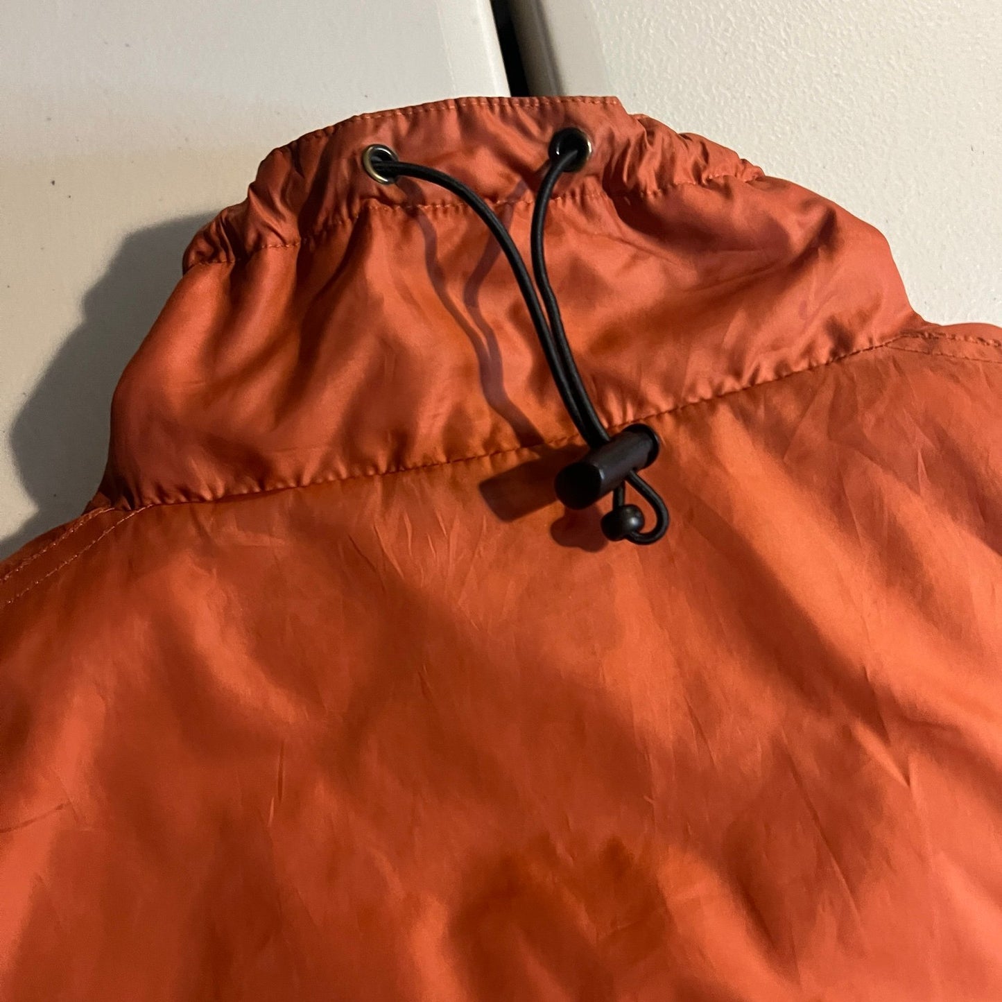 ORVIS Vest Primaloft Jacket Mens Large Orange Outdoors Full Zip Insulated Coat