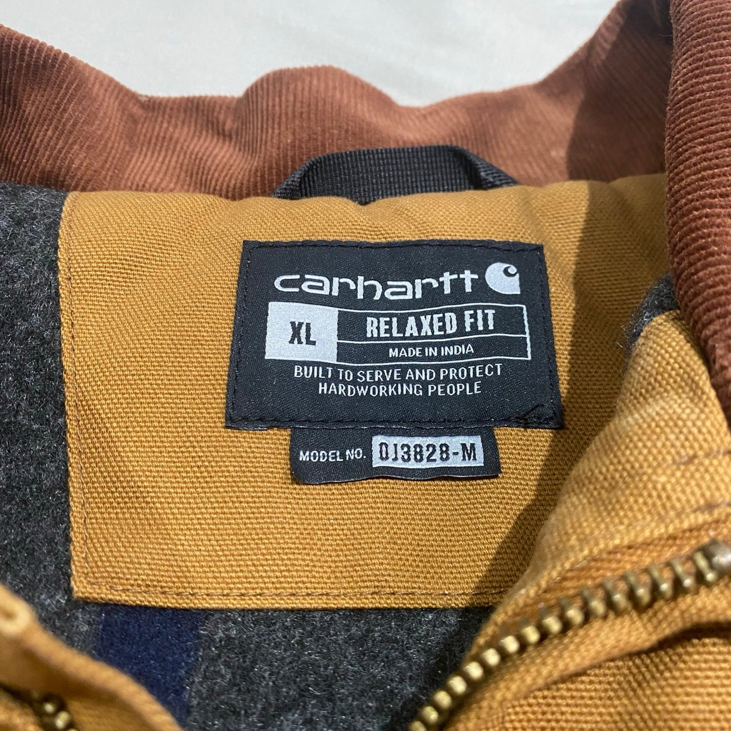 Carhartt Detroit  Jacket Mens XL Relaxed Fit Workwear DJ3828-M Brown Tan