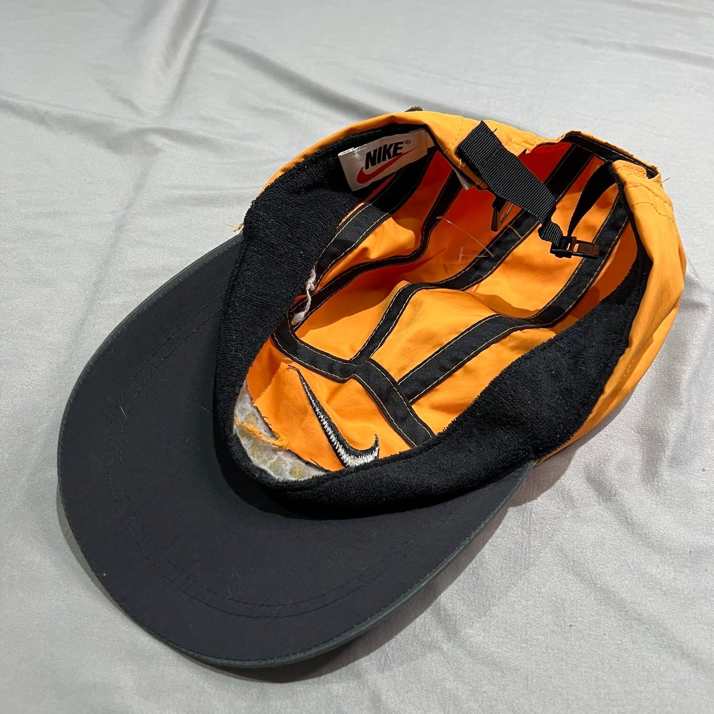 Vintage Nike Clima F.I.T Orange 3M Running Hat Orange