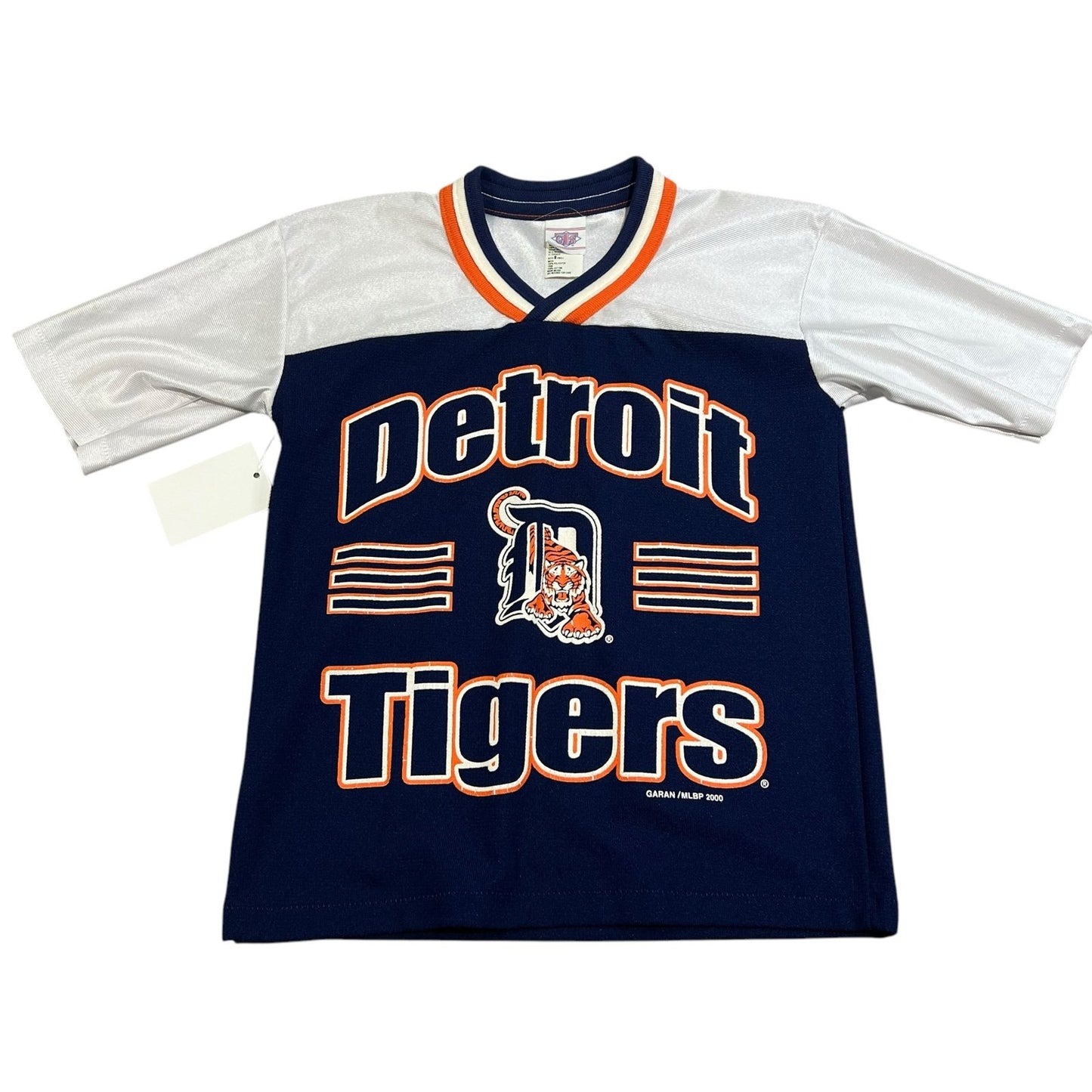 Vintage 2000 Detroit Tigers Jersey Kids Youth 8 MLB Blue