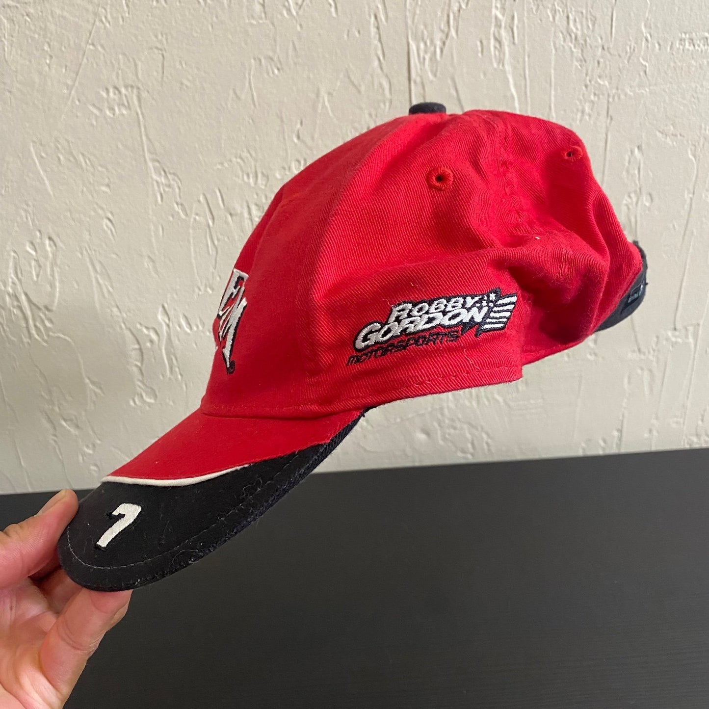 Jim Beam NASCAR Hat Racing Red #7 Strap